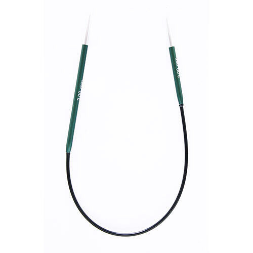 KnitPro Zing - 3.25mm - 25cm Asymmetrical Fixed Circular Needle