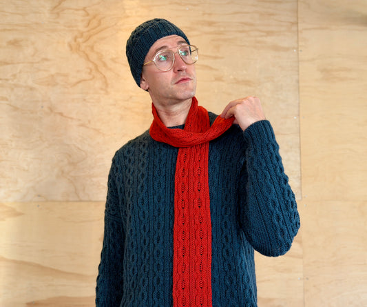 Ties that Bind Scarf - EBEforever designs - PDF PATTERN