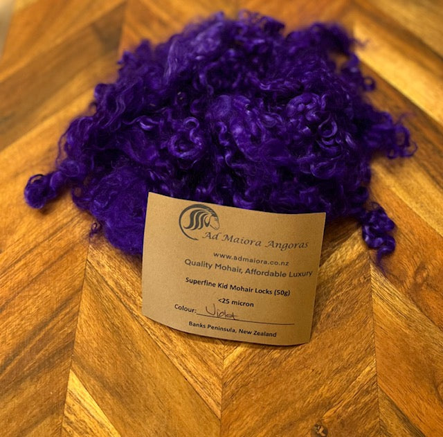 Ad Maiora - Mohair Locks 50gm - Violet