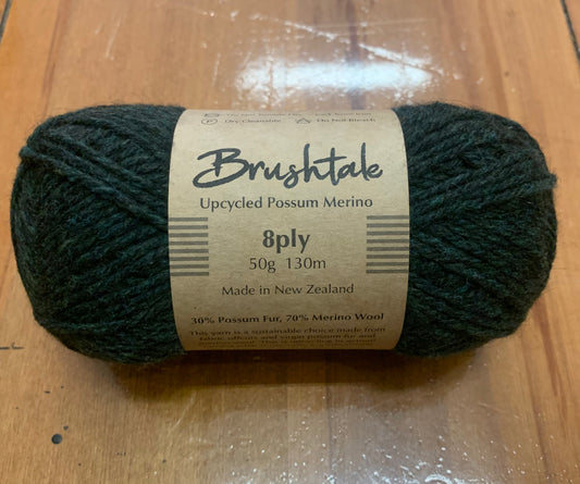 Brushtale - 8-Ply Upcycled Possum Merino - Kakapo 931