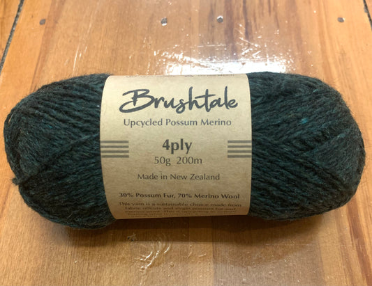 Brushtale - 4-Ply Upcycled Possum Merino - Kakapo 931