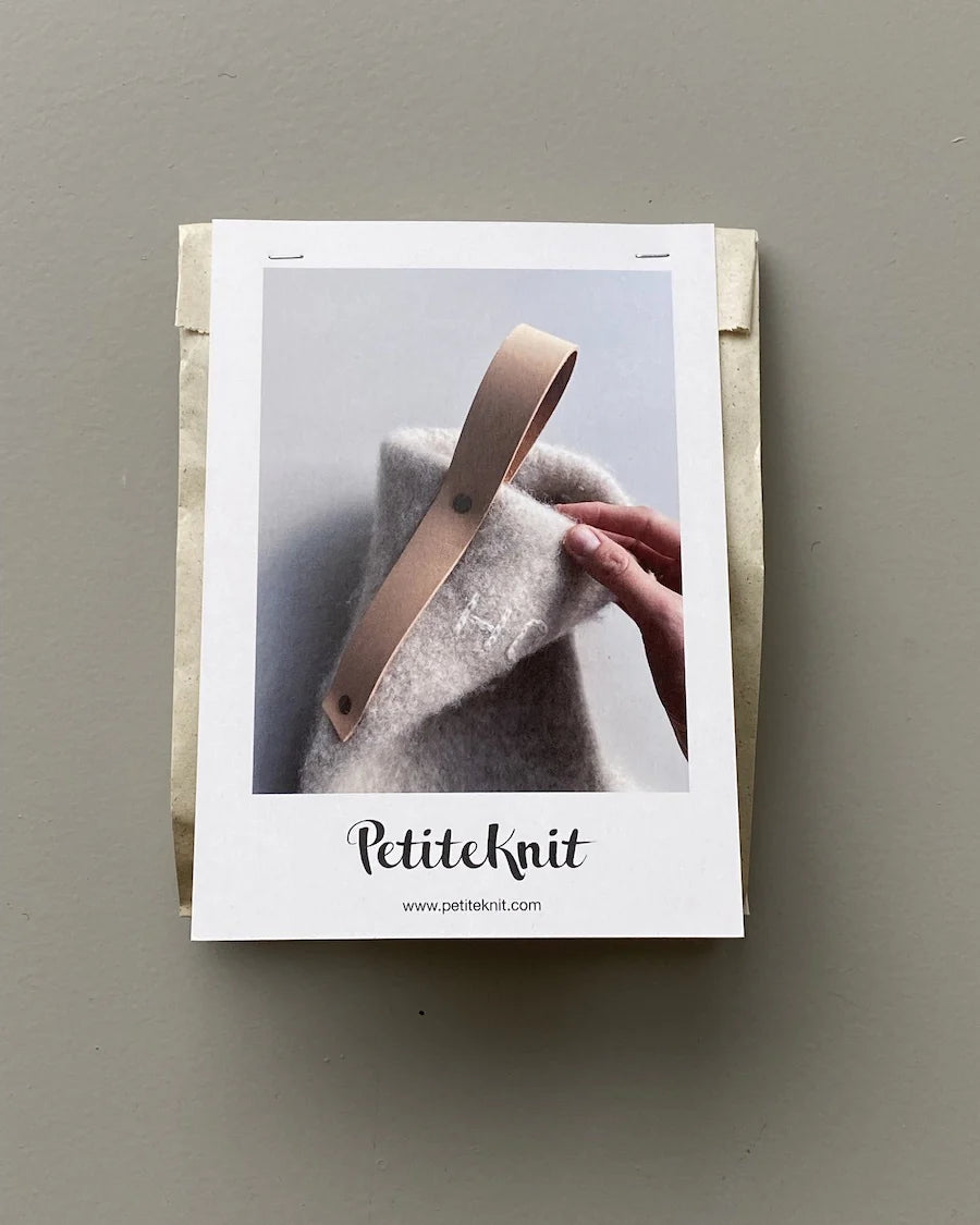 Leather Strap for Xmas Stocking - Tan - PetiteKnit