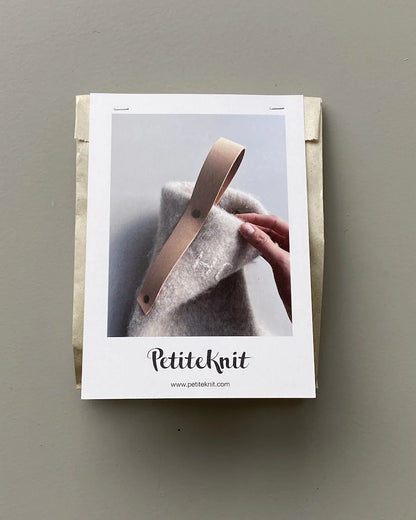 Leather Strap for Xmas Stocking - Tan - PetiteKnit