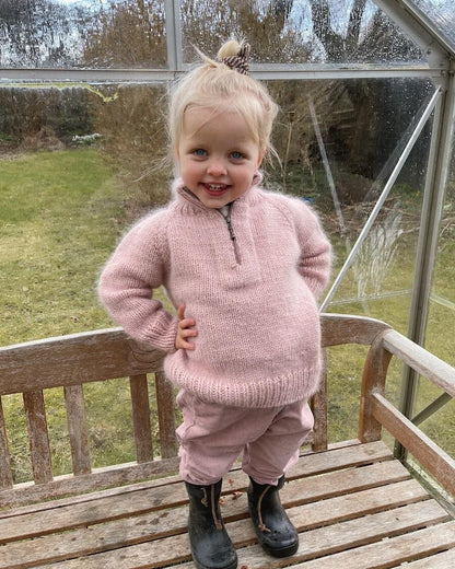 Zipper Sweater Junior - PetiteKnit - PRINTED PATTERN