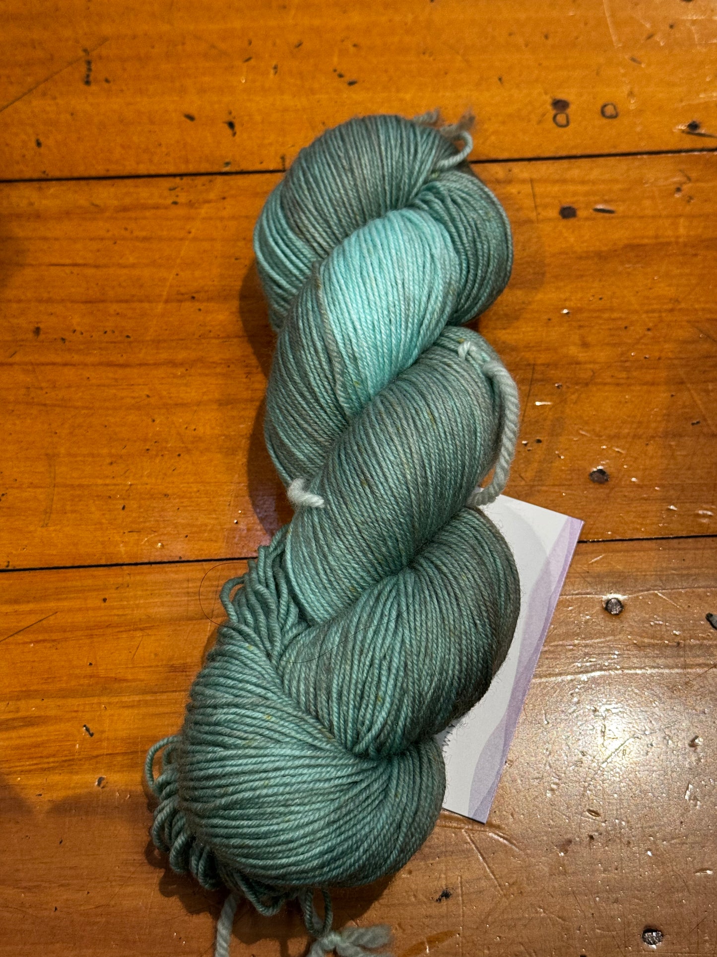 OOAK #1 Green - 4 Ply Sock Yarn - Kiwiyarn-a