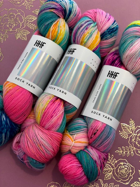 Hedgehog Fibres - Sock (Not for Socks) - Get Flocked Custom Colour - Unicorn Tears