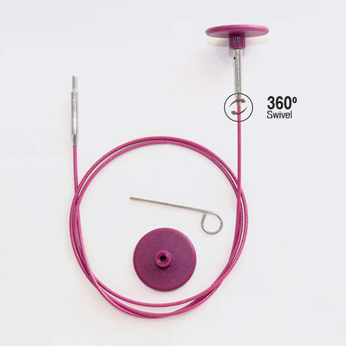 Swivel Cable - 60cm - KnitPro Purple