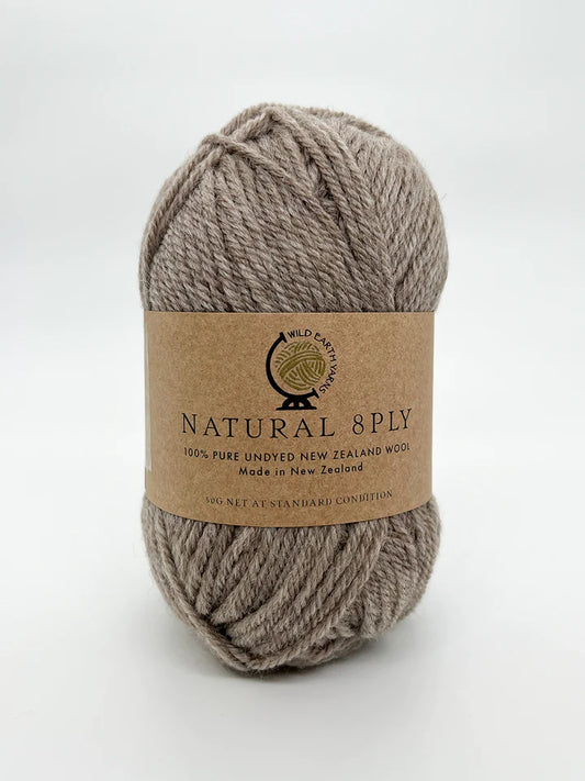 Wild Earth - Natural Undyed 8 ply - Abalone
