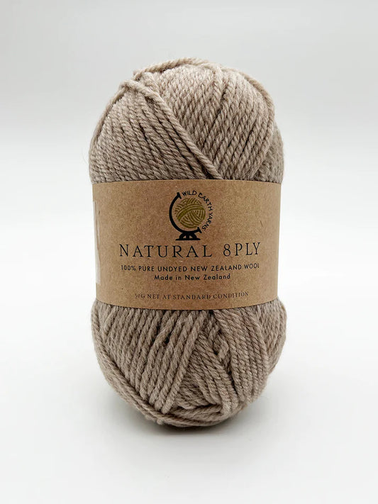 Wild Earth - Natural Undyed 8 ply - Latte