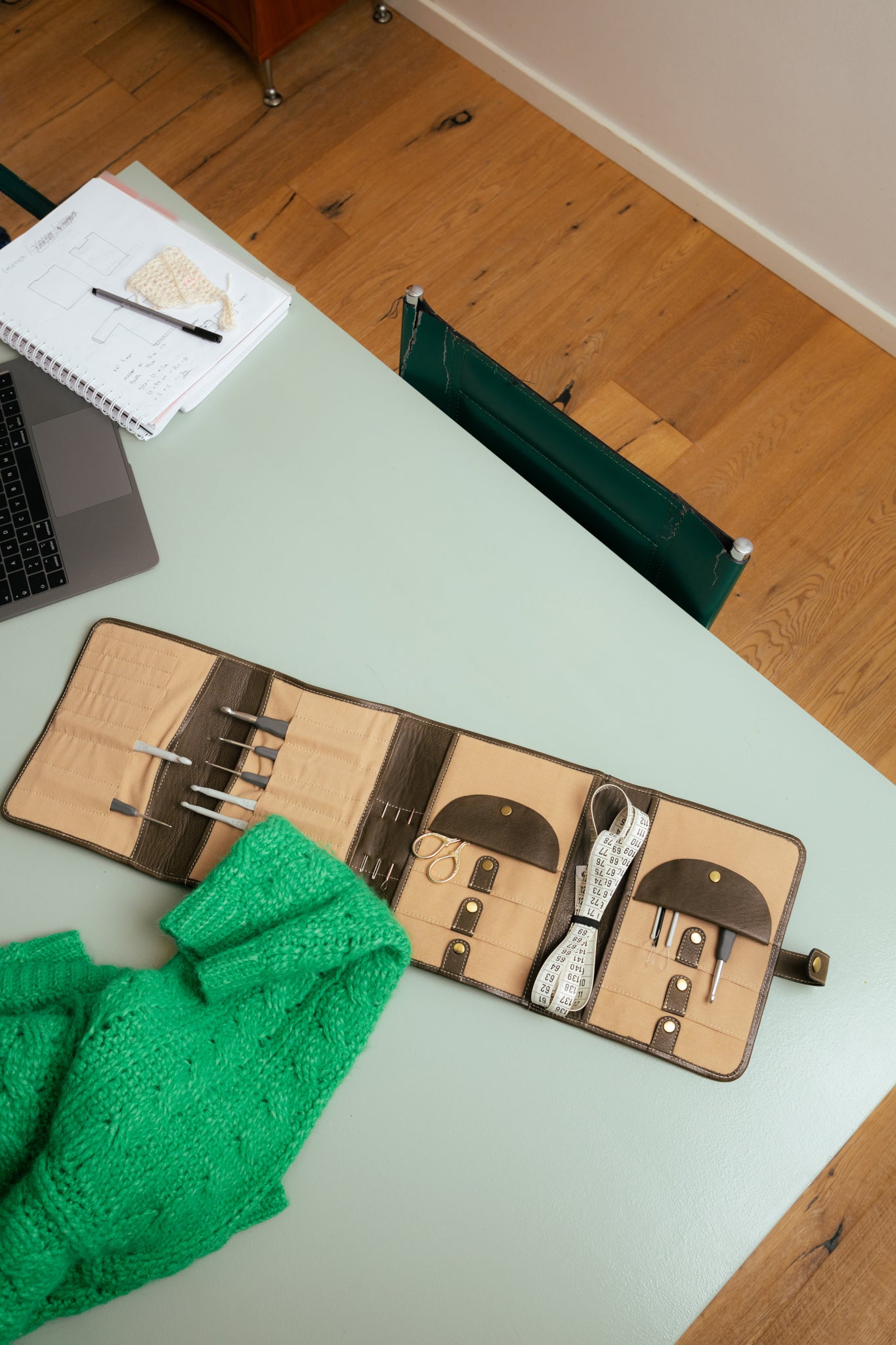 Re:Designed - Project 14 Large Needle Case - Dark Green - SEPTEMBER DELIVERY