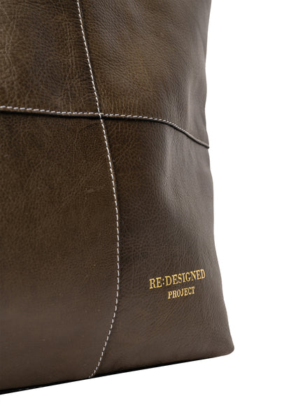 Re:Designed - Project 19 - Leather Shopper Bag - Dark Green - SEPTEMBER DELIVERY
