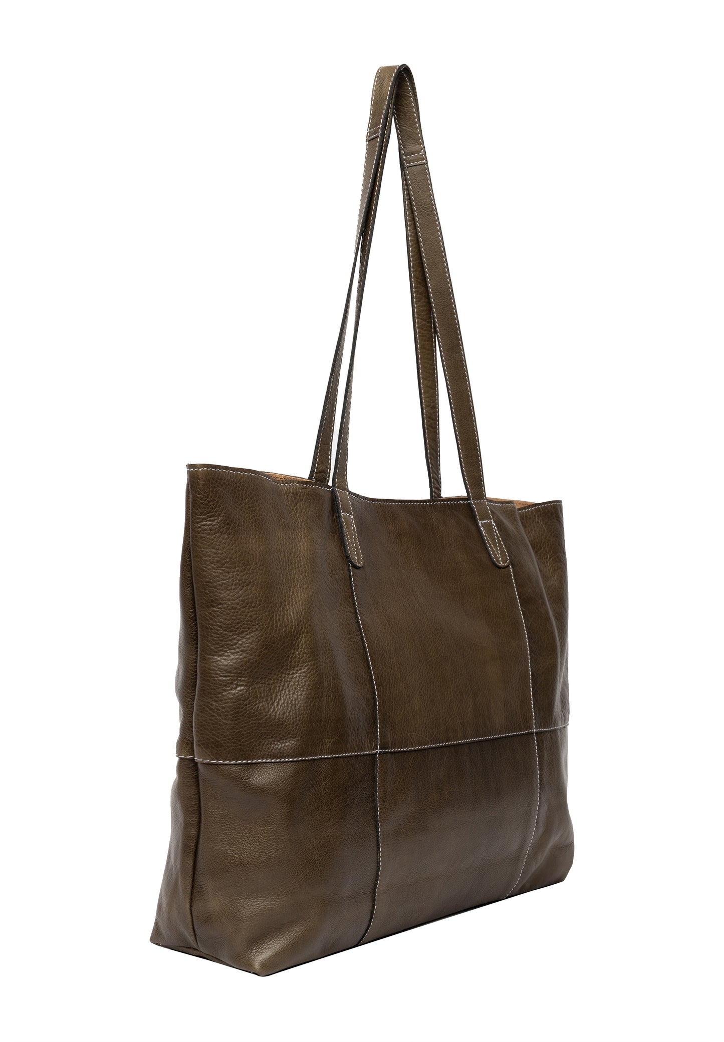 Re:Designed - Project 19 - Leather Shopper Bag - Dark Green - SEPTEMBER DELIVERY