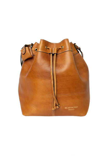 Re:Designed - Project 20 Drawstring Bucket Bag - Tan