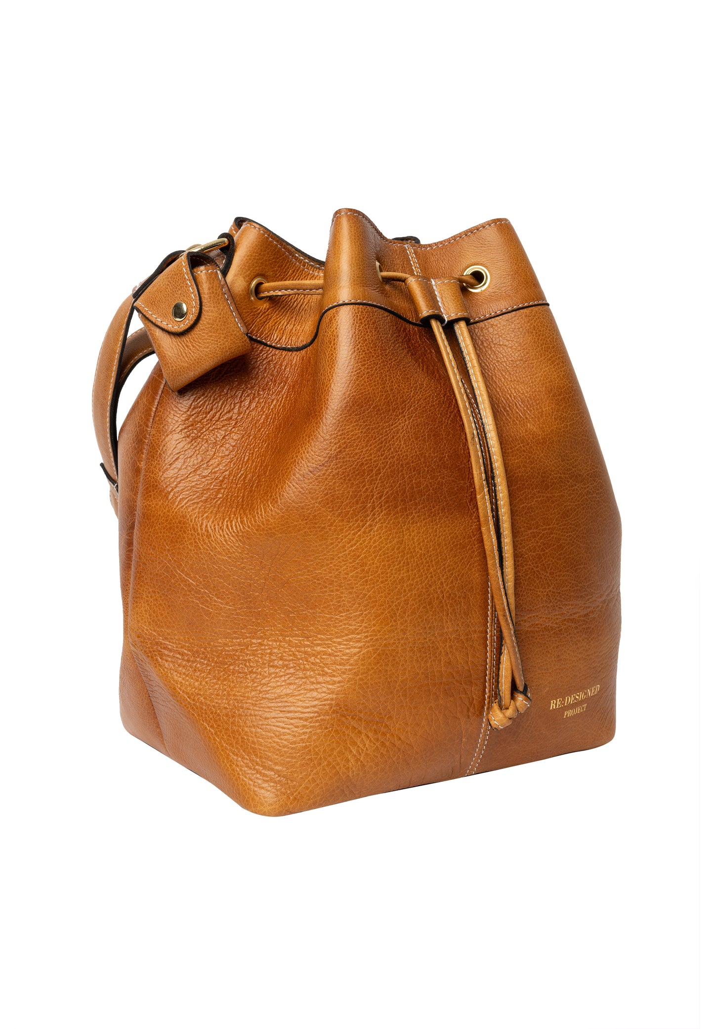 Re:Designed - Project 20 Drawstring Bucket Bag - Tan