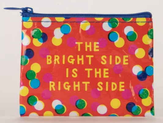 Blue Q - Coin Purse - Bright Side is the Right Side