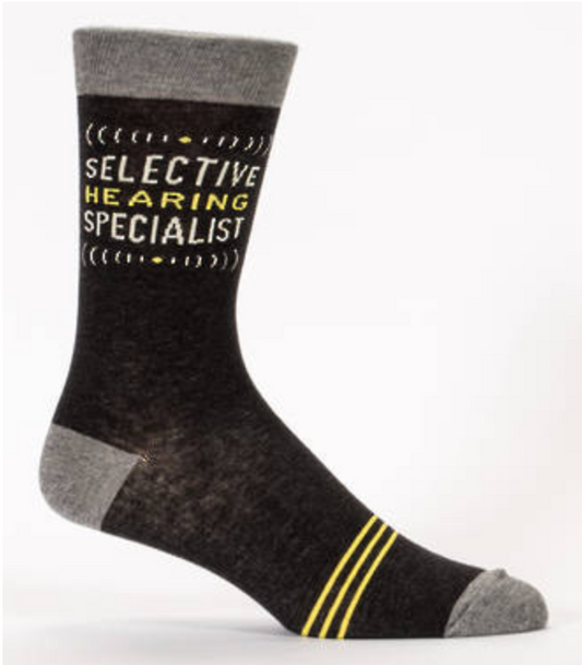 Blue Q - Mens Socks - Selective Hearing Specialist