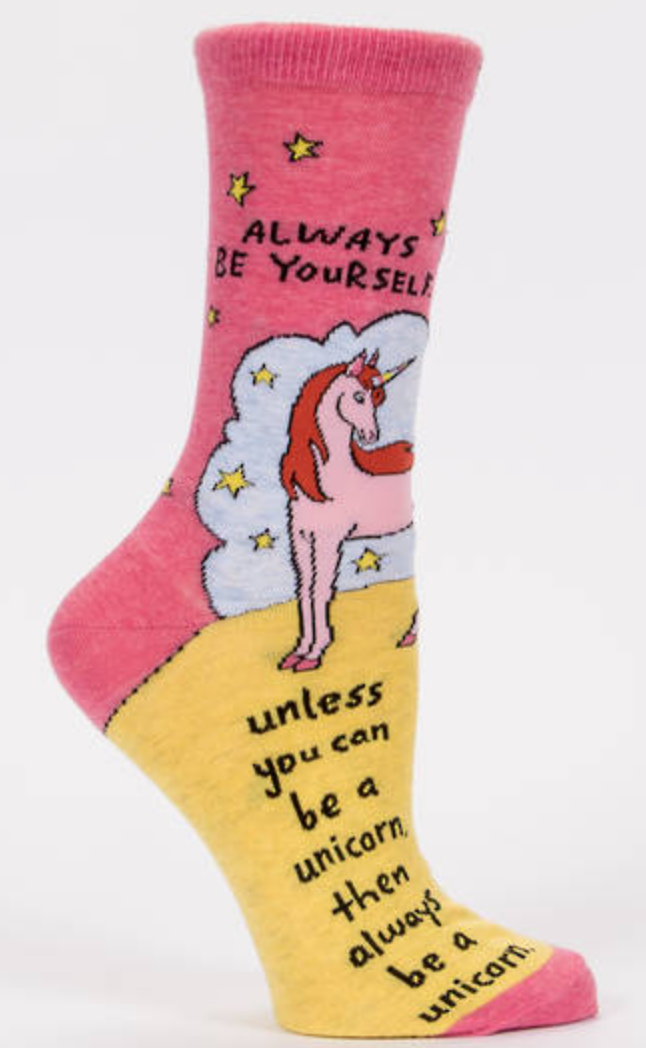 Blue Q - Ladies Socks - Always Be A Unicorn