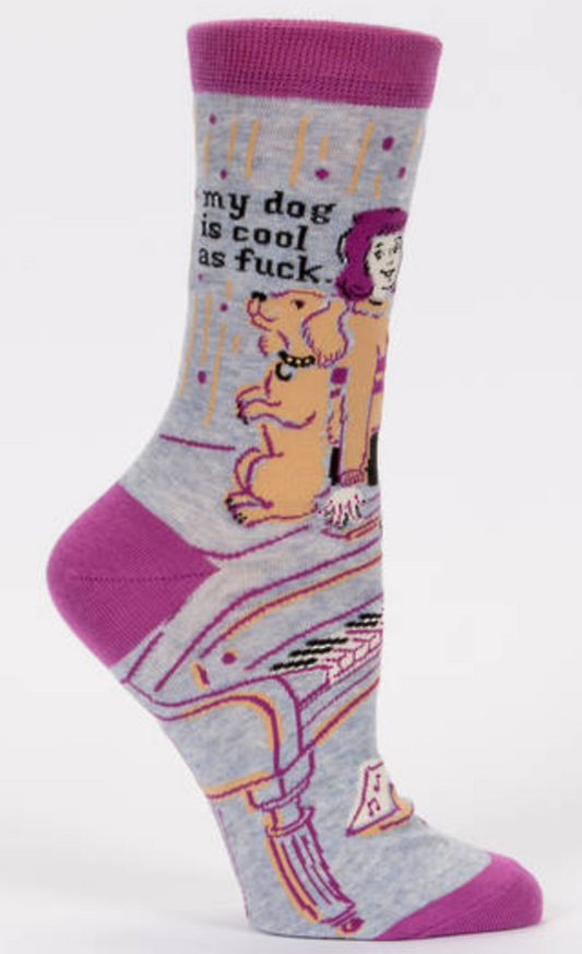 Blue Q - Ladies Socks - My Dog is Cool as F*@#