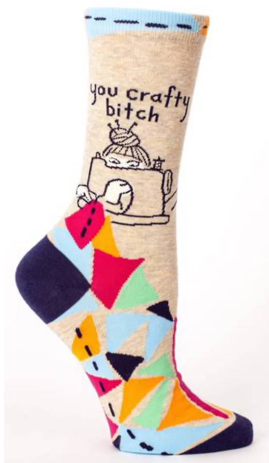 Blue Q - Ladies Socks - You Crafty B!tch