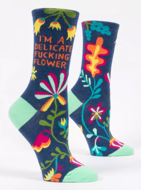 Blue Q - Ladies Socks - Delicate F$%#$ Flower