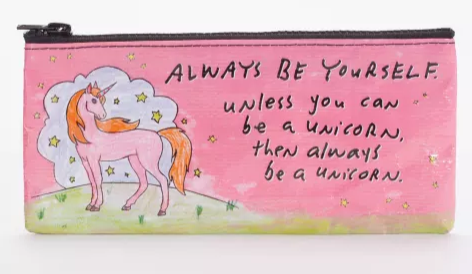 Blue Q - Pencil Case - Always be a Unicorn