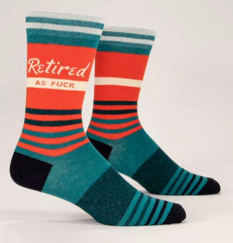 Blue Q - Mens Socks - Retired as F&*k