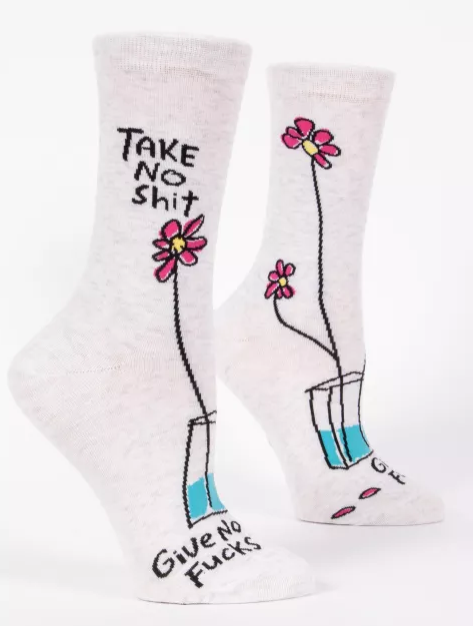 Blue Q - Ladies Socks - Take No Sh!t Give No F%$ks