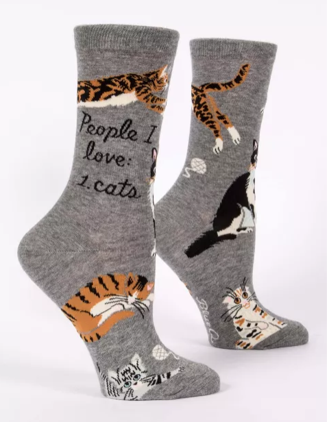Blue Q - Ladies Socks - People I Love:  Cats