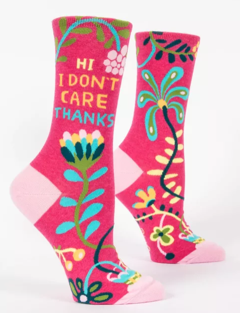 Blue Q - Ladies Socks - Hi I Don't Care Thanks