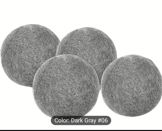 Woollen Felted Dryer Ball - Dark Grey