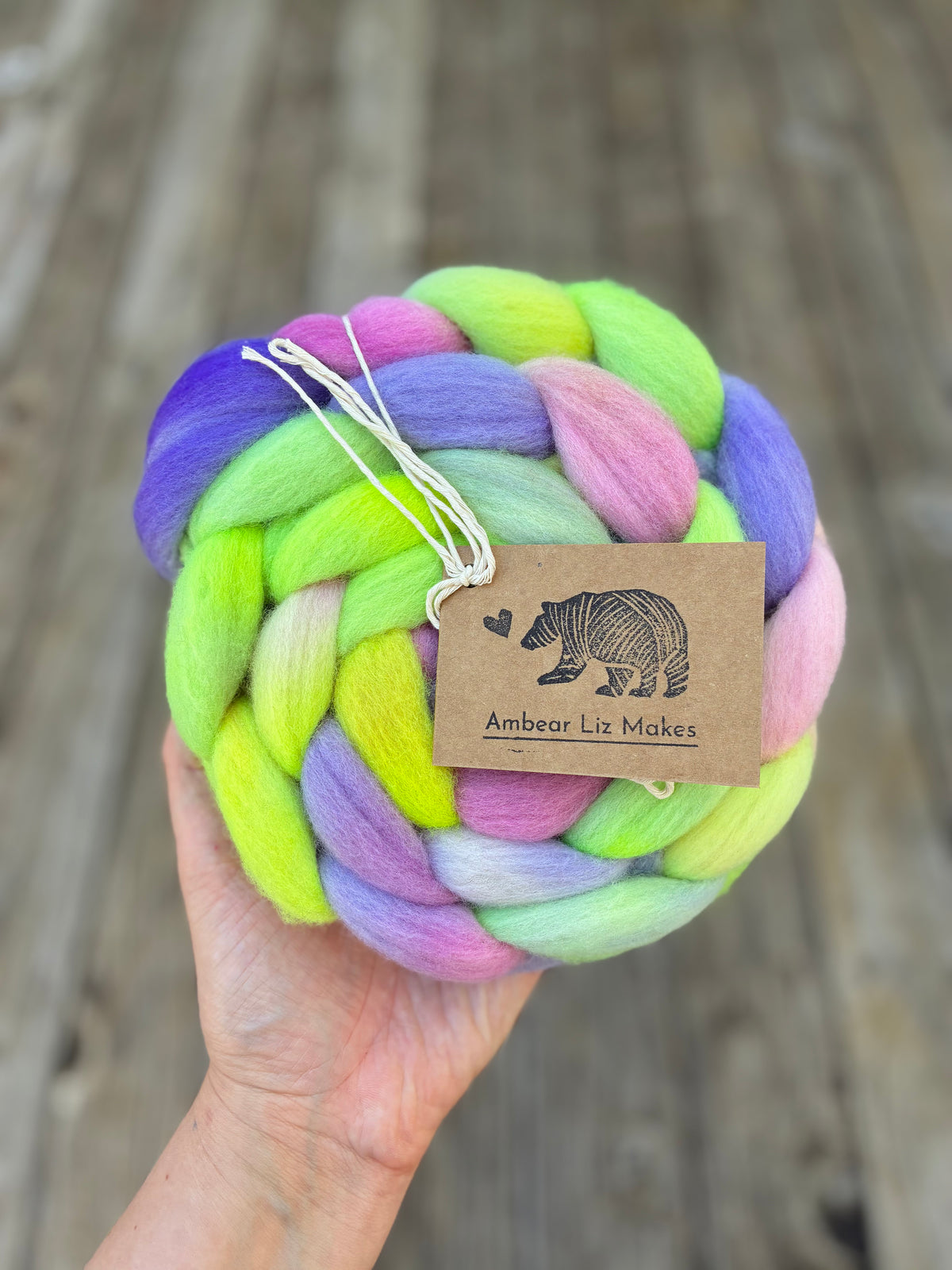 Spring - Spinning Fibre - Ambear Liz Makes
