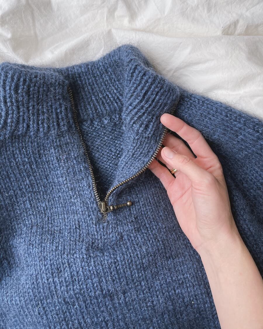 Zipper - 35 cm Navy - PetiteKnit
