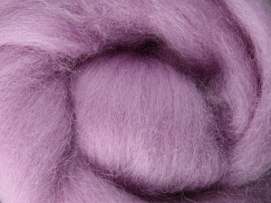 Corriedale Fibre 50g Sliver - Lavender