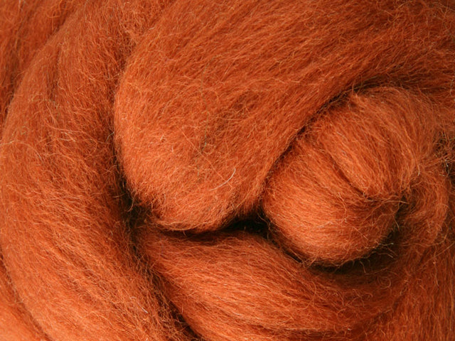 Corriedale Fibre 50g Sliver - Toffee