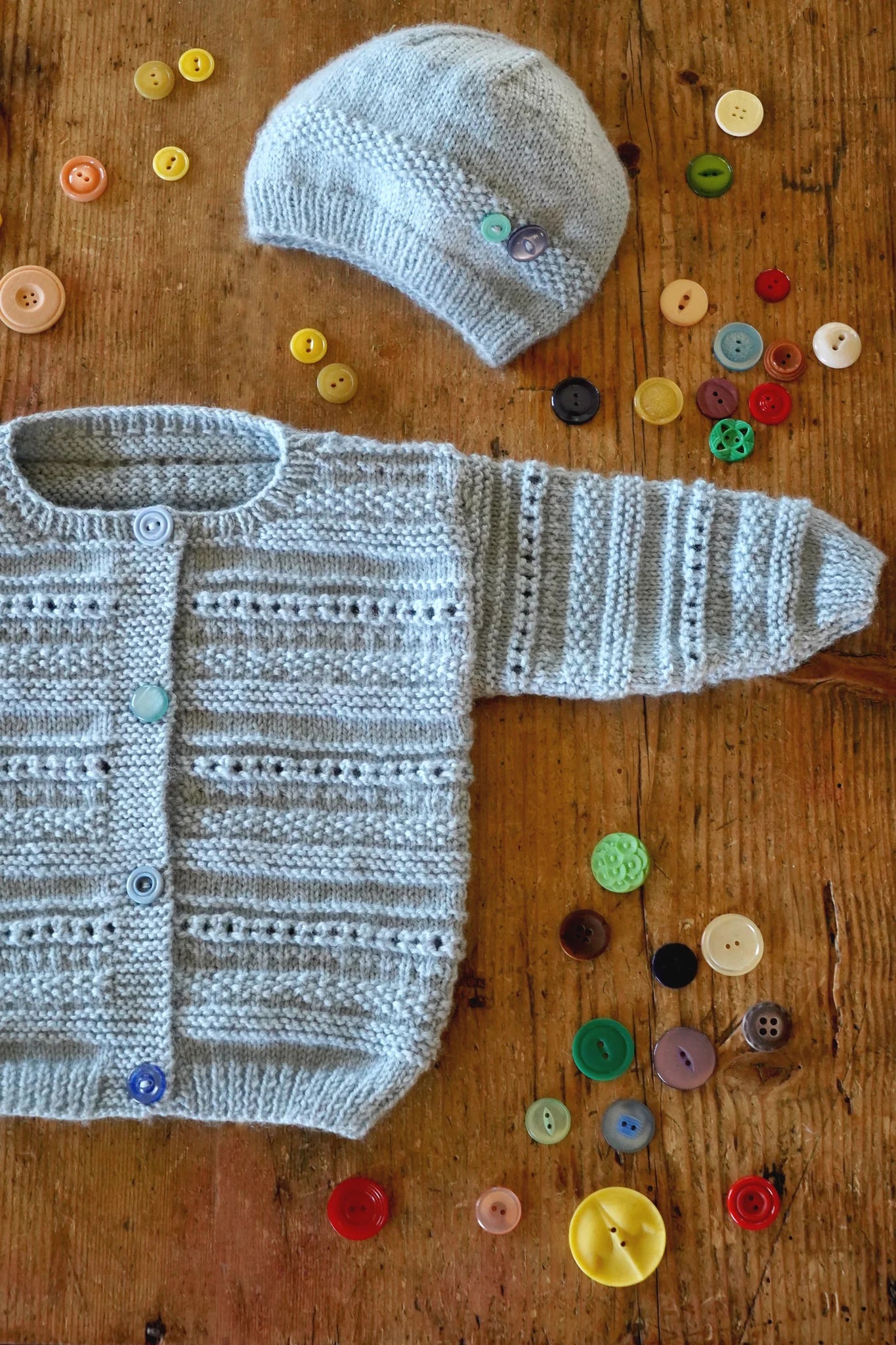 LisaFDesign - BC105 Carmel Cardi and Hat