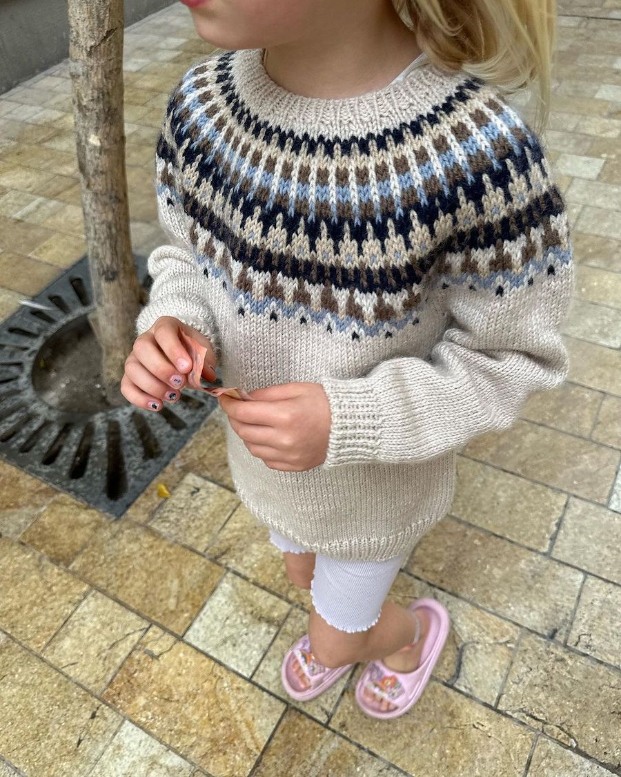 Celeste Sweater - Junior - PetiteKnit - PRINTED PATTERN