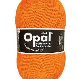 Opal Uni - Neon Orange - fingering/4ply, 100gm, 425m