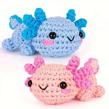 Amigurumi Crochet Kit - Axolotl