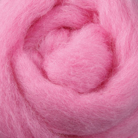 Corriedale Fibre 50g Sliver - Candyfloss