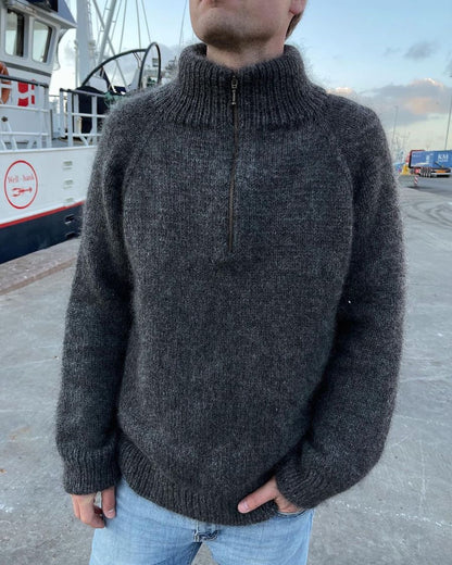 Zipper Sweater - Man - PetiteKnit - PRINTED PATTERN