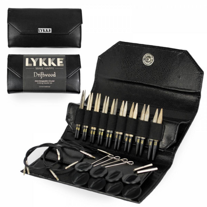 Lykke - Driftwood 3.5" Set - Black Faux Leather