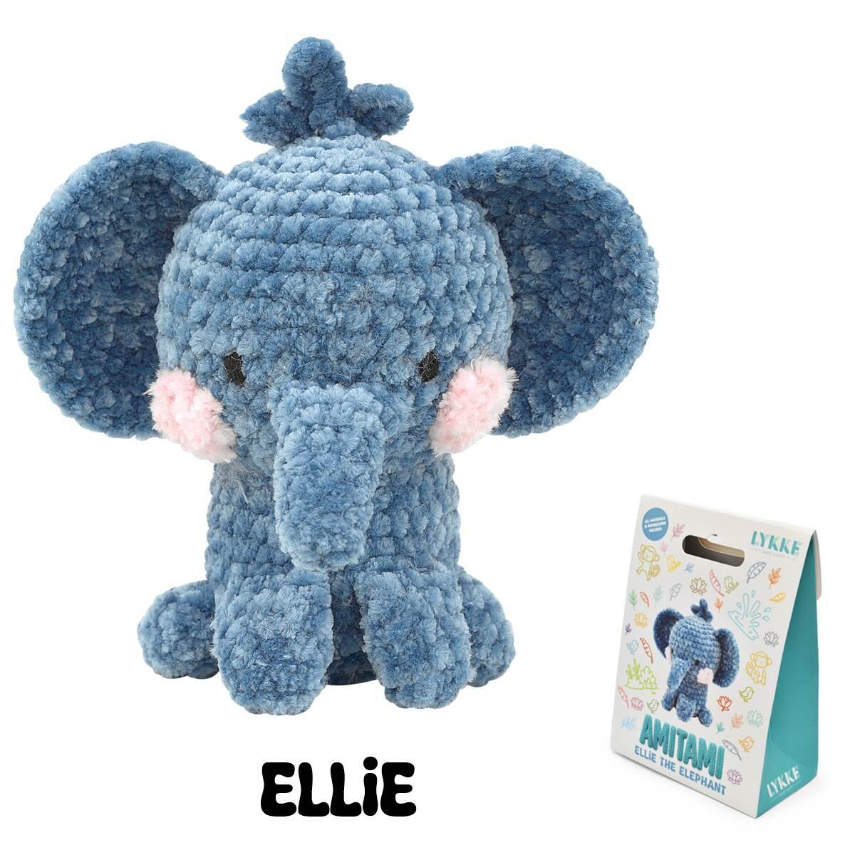 Ellie the Elephant - Amitami Crochet Kit - Lykke