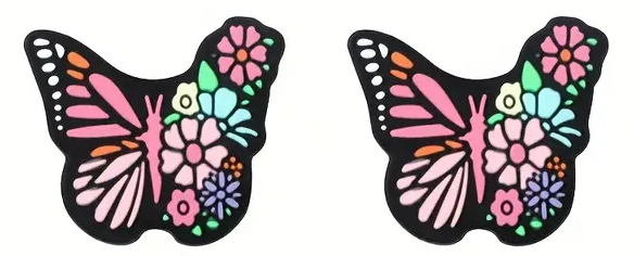 Needle Stoppers - Pink Butterflies