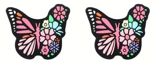 Needle Stoppers - Pink Butterflies