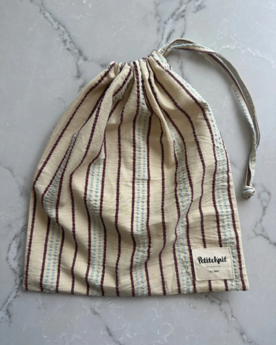 Knitters Striped String Bag - PetiteKnit