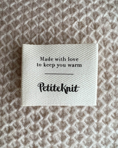 Garment Label - Made with Love - PetiteKnit