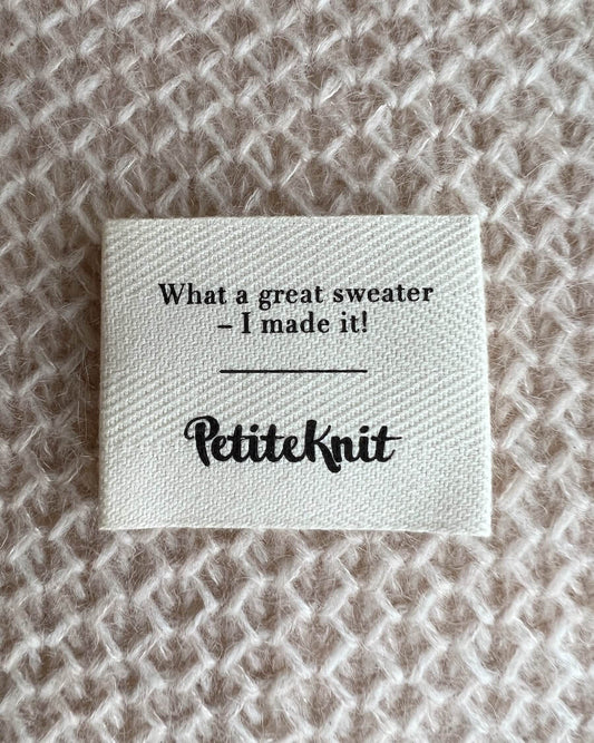 Garment Label - Great Sweater - PetiteKnit