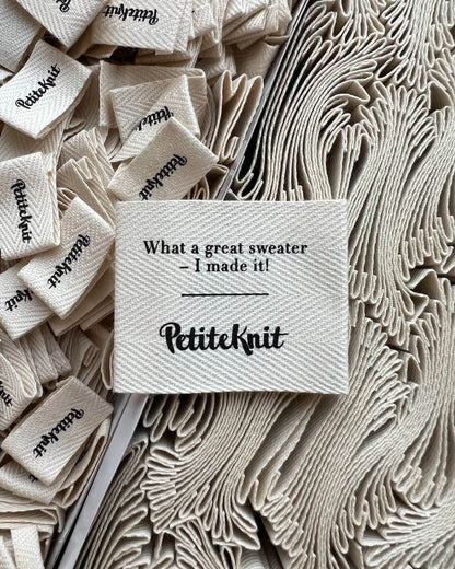 Garment Label - Great Sweater - PetiteKnit