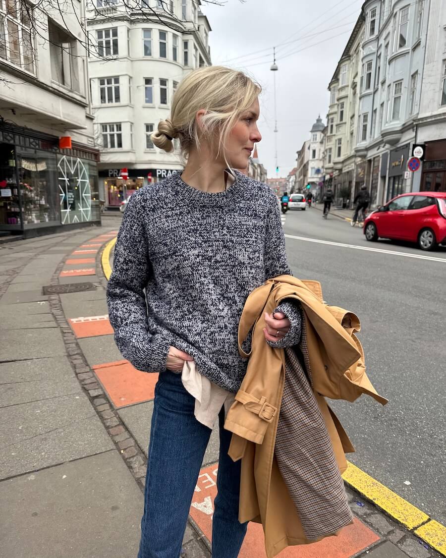 Melange Sweater - PetiteKnit - PRINTED PATTERN