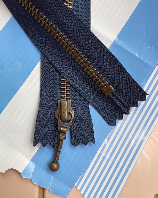 Zipper - 35 cm Navy - PetiteKnit